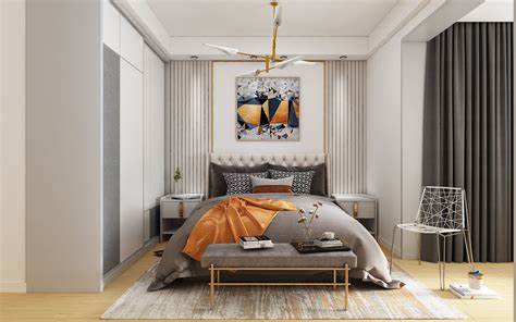 modern bedroom decor 3D model | CGTrader