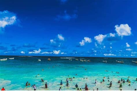 Overlooking the Great Somalia Sea, in the vibrant city of Mogadishu ...