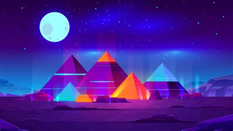 Moonlit Pyramid - 4k Ultra HD