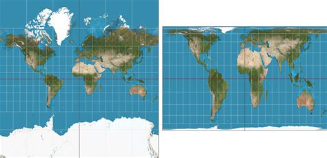 Mercator Projection Map