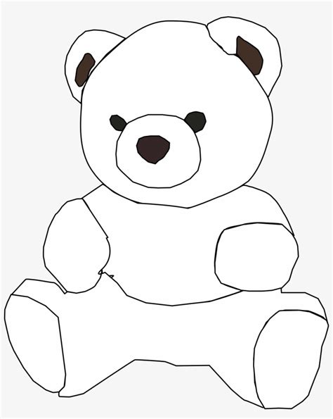 Cute Teddy Bear Clipart Black And White