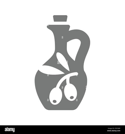 Olive oil cork decanter vector icon. Olive vintage bottle logo Stock Vector Image & Art - Alamy