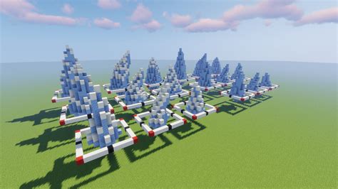 Custom Ice Spikes Schematics (Snowy/Clean) - Architect Steve Minecraft Map