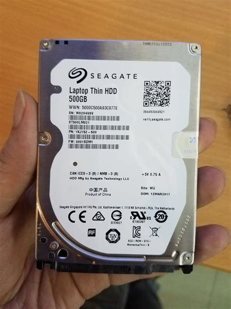 Seagate Laptop Thin HDD 500GB ST500LM021