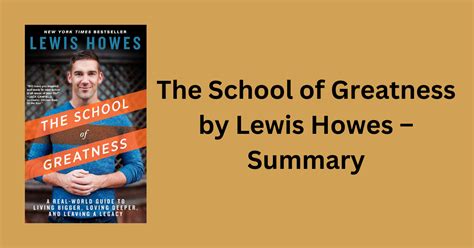 The School Of Greatness By Lewis Howes - Summary - MuthusBlog