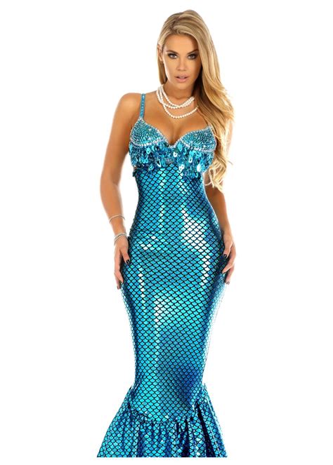 Blue Gem Women Mermaid Costume - Sexy Costumes