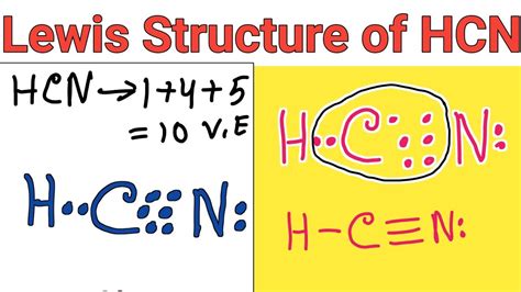 Draw A Lewis Structure For Hcn