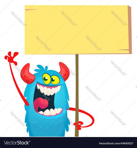 Funny cartoon monster halloween Royalty Free Vector Image