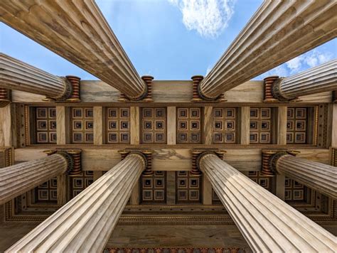 Premium Photo | Columns of the greek temple