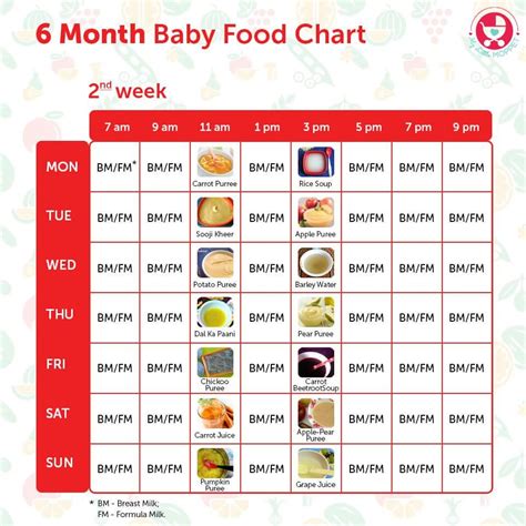 6 Months Baby Food Chart - with Detailed Delicious Indian Recipes ...