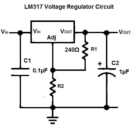 Lm317t Voltage Regulator Circuit