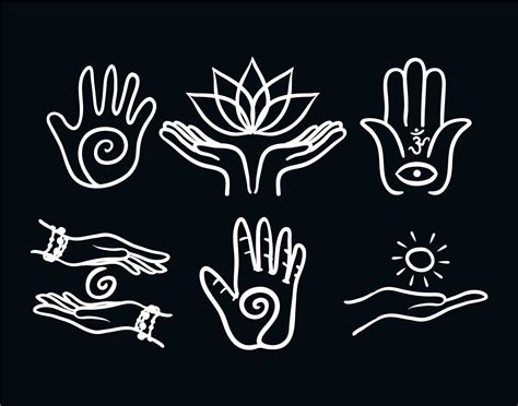 Healing hand vector set 166065 Vector Art at Vecteezy