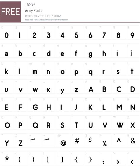 Aviny 2.00;July 21, 2018 Fonts Free Download - OnlineWebFonts.COM