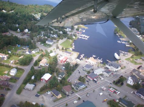 Greenville, Maine....Moosehead Lake from a sea plane ride. Annual sea ...