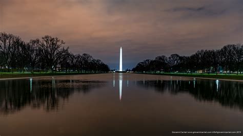 Reflecting Pool by night - Washington DC