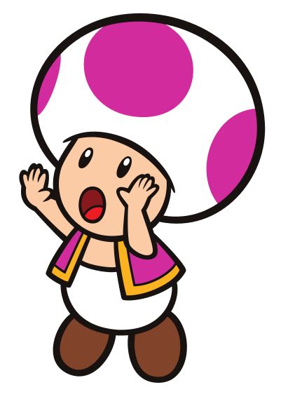 File:Pink Toad vector art.svg - Super Mario Wiki, the Mario encyclopedia