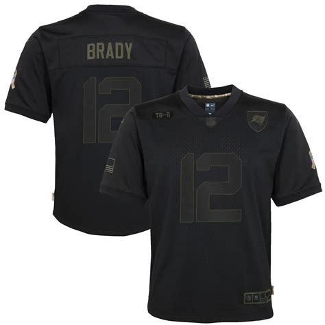 Youth Nike Tom Brady Black Tampa Bay Buccaneers 2020 Salute to Service ...