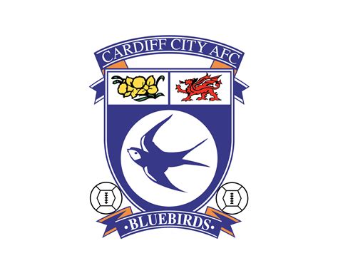 Cardiff City Club Logo Symbol Premier League Football Abstract Design ...