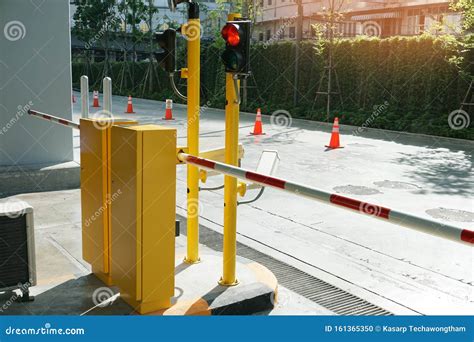 Automatic Barrier Gate and Traffic Lights, Security System for Building and Car Entrance Vehicle ...