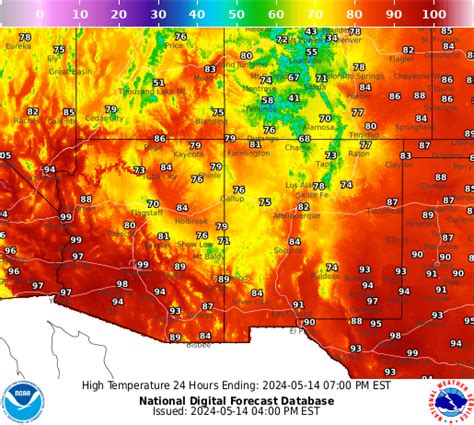 NOAA Graphical Forecast for Southern Rockies