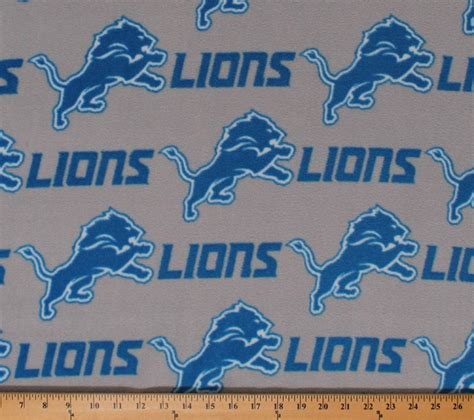 Fleece Detroit Lions Grey NFL Professional Football Sports Team Fleece ...