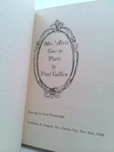 Mrs. 'Arris Goes to Paris by Paul Gallico: Good Hardcover First Edition. | ThriftBooksVintage