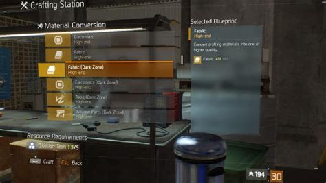 Green Crafting Weapon Parts Resource Item · The Division Field Guide