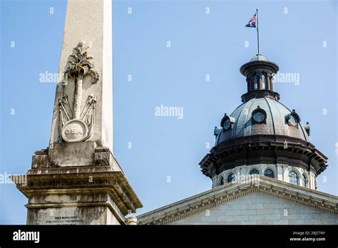 Columbia South Carolina,South Carolina State House dome,Monument to the ...