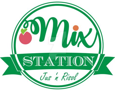 Logo Mix Station finish by mumucin.deviantart.com on @DeviantArt | Station, Mixing, ? logo