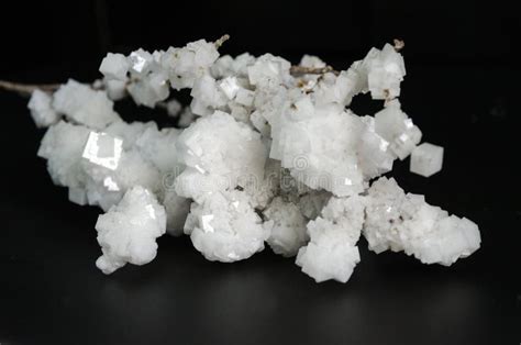 White crystals of salt stock image. Image of heap, crystallization ...