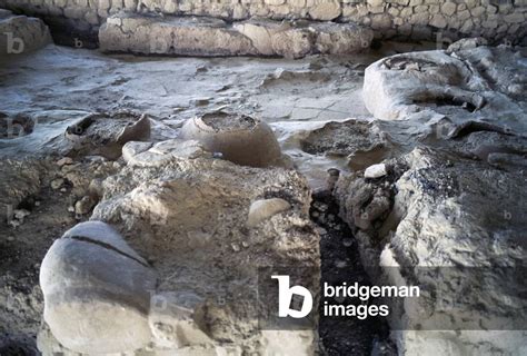 Ruins of Palace of Nestor, ancient town of Pylos, Messinia, Greece, Mycenaean civilization, 13th ...