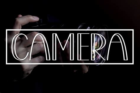 Camera Font by Roronoa zoro.S.P.D · Creative Fabrica