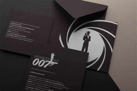 Bespoke 007 James Bond Party Invitation | James bond party, James bond party invitation, James ...