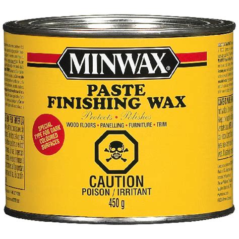 Minwax Finishing Wax - Dark Paste - For Furniture and Wood Floors - 450 ...