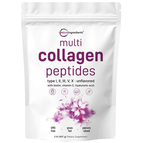 Multi Collagen Peptides Powder - Hydrolyzed Protein Peptides (Type I,I – Micro Ingredients