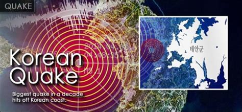 Strongest Earthquake in a Decade Hits Off the West Coast of Korea