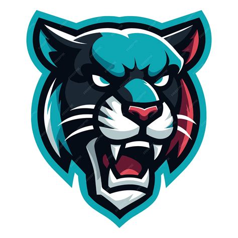 Premium Vector | Panther head mascot logo