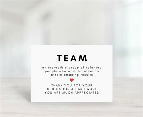 Staff Appreciation Staff Thank You Card Employee Thank You - Etsy