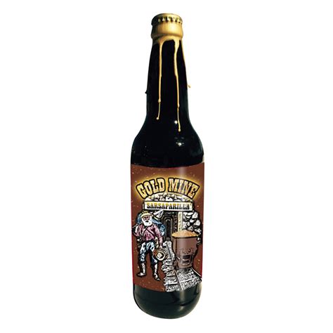 Gold Mine Sarsaparilla Soda 22 Oz Bottle | Nassau Candy