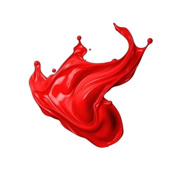 Red Color Sauce Paint Liquid Splash Generative Ai, Red, Color, Sauce PNG Transparent Image and ...