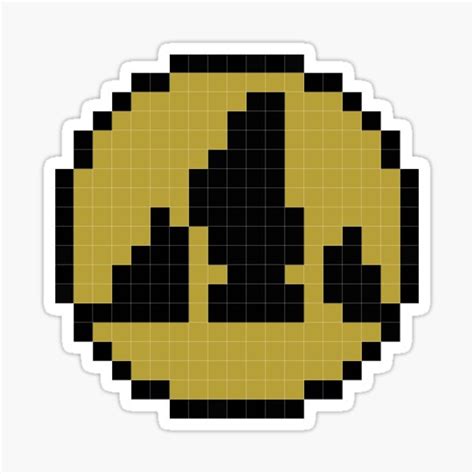 "Rock Type Pixel Symbol" Sticker for Sale by Marionette | Redbubble