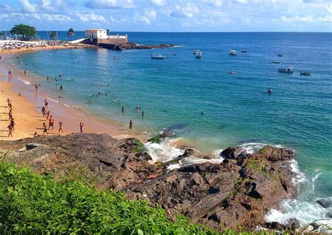 HD wallpaper: city buildings, sea, beach, Brazil, Salvador, Bahia, Baja, Barra Lighthouse ...