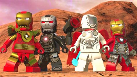 Lego Marvel Superheroes Game All Iron Man Suits