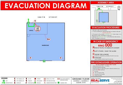 Evacuation Diagrams - precice and detailed. Free Quotations.