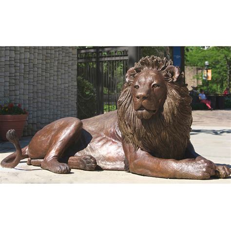 Bronze Lion Sculpture - onlyartsculpture.com