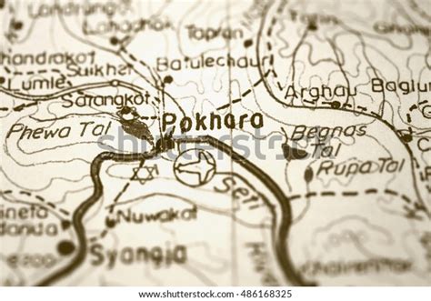 Tourist Map Pokhara City Nepal On Stock Photo 486168325 | Shutterstock