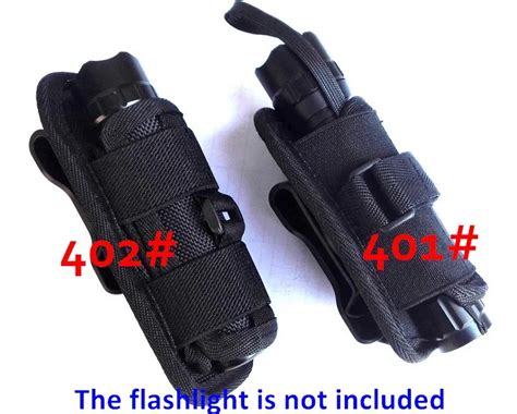 1pcs/Lot, Flashlight waist clip/ Flashlight Holster Free Rotate Belt Clip for flashlights ...