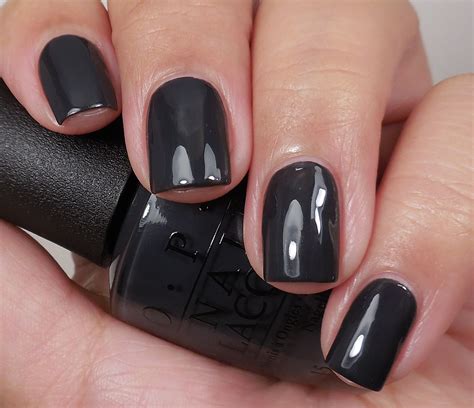 OPI 50 Shades of Grey Collection | Dark grey nails, Dark nails, Nail polish