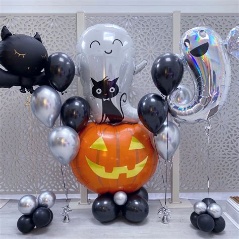 Happy Halloween Pumpkin, Cute Bat, Ghost Combo Balloon Bunch – Epic ...