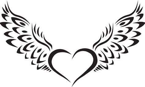 heart with wings clipart black and white for silhouette 20 free Cliparts | Download images on ...